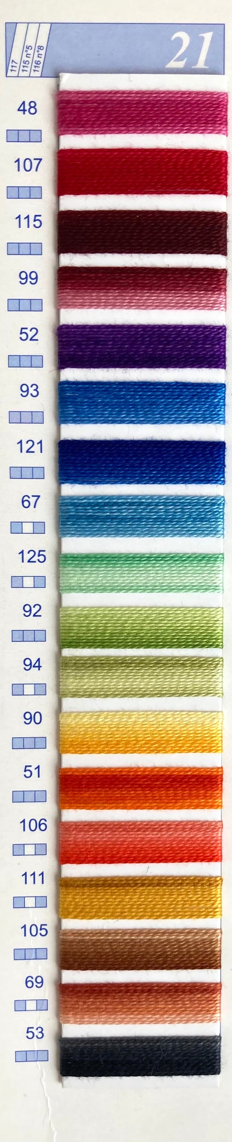 Hilo de bordar DMC Especial 117 MC - Azul lavanda (3807) x8m - Perles & Co