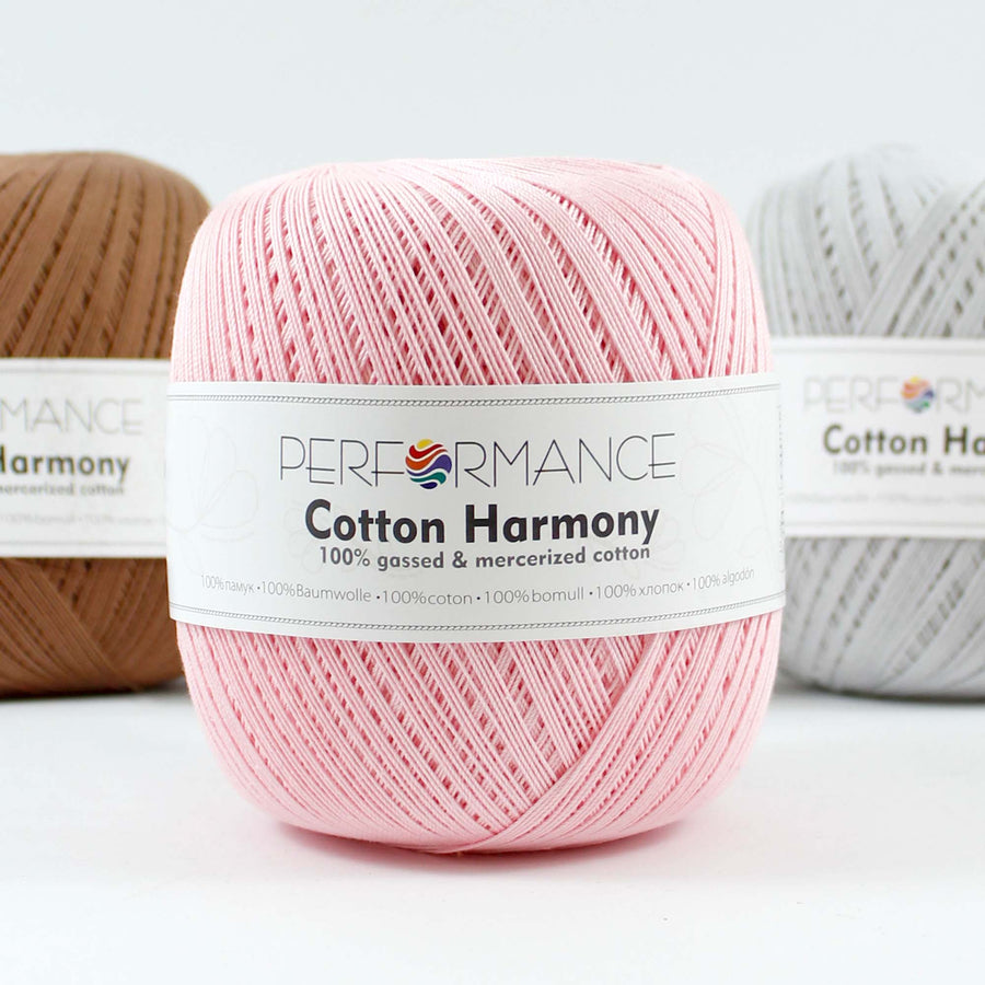 Lana Performance Cotton Harmony Rosado Bebé # 351 x 100 gramos