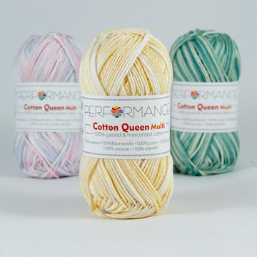 Lana Performance Cotton Queen Multi Matizado Amarillos Pastel # 9096 x 50 gramos