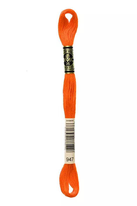 Hilo para Bordar DMC Mouliné Spécial - 947 - Naranja