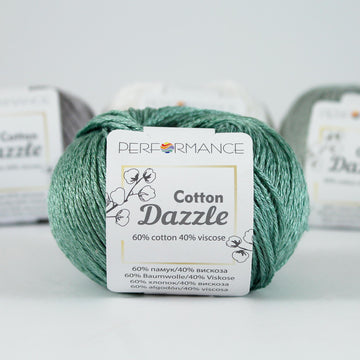 Lana Performance Cotton Dazzle Verde Claro # 135 x 50 gramos