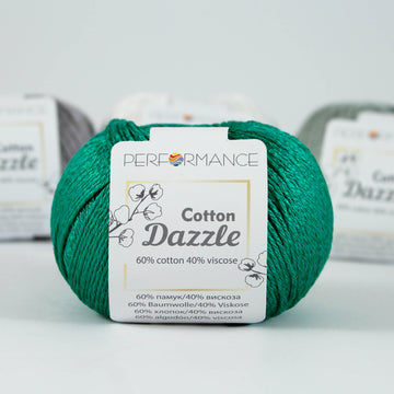 Lana Performance Cotton Dazzle Verde Navidad # 143 x 50 gramos