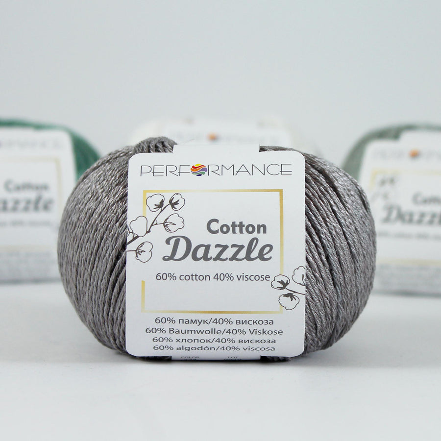 Lana Performance Cotton Dazzle Gris Oscuro # 234 x 50 gramos